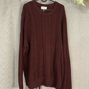 Maroon Knit Sweater